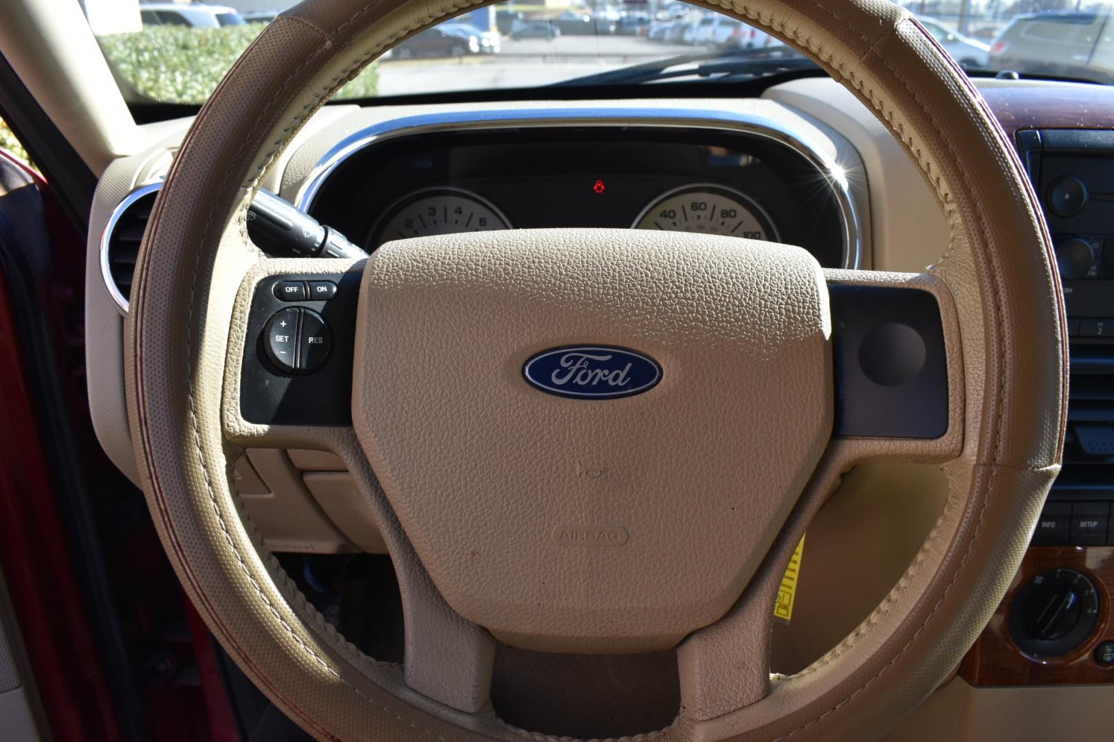 2006 Red /Tan Ford Explorer Eddie Bauer 4.0L 2WD (1FMEU64E76U) with an 4.0L V6 SOHC 16V engine, 5-Speed Automatic Overdrive transmission, located at 5925 E. BELKNAP ST., HALTOM CITY, TX, 76117, (817) 834-4222, 32.803799, -97.259003 - Buying a 2006 Ford Explorer can offer benefits such as affordability, availability of parts, spacious interior, towing capability, and off-road capability if equipped with the appropriate package. Additionally, older vehicles like the 2006 model may have simpler technology, making maintenance and re - Photo#10
